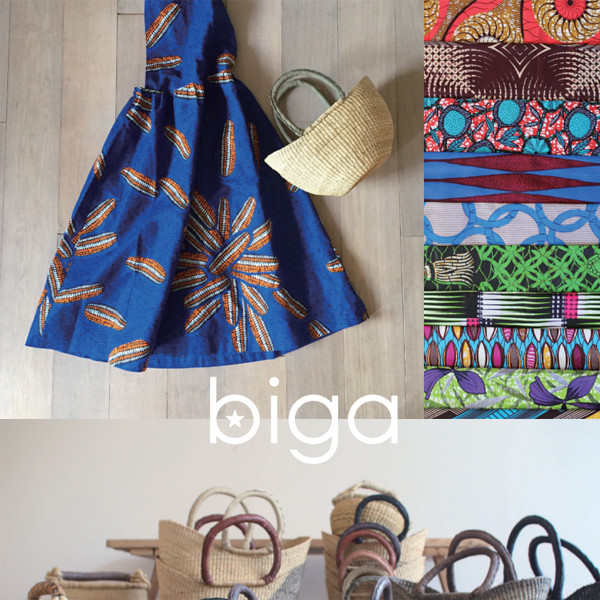 biga「西アフリカのかごと布」展